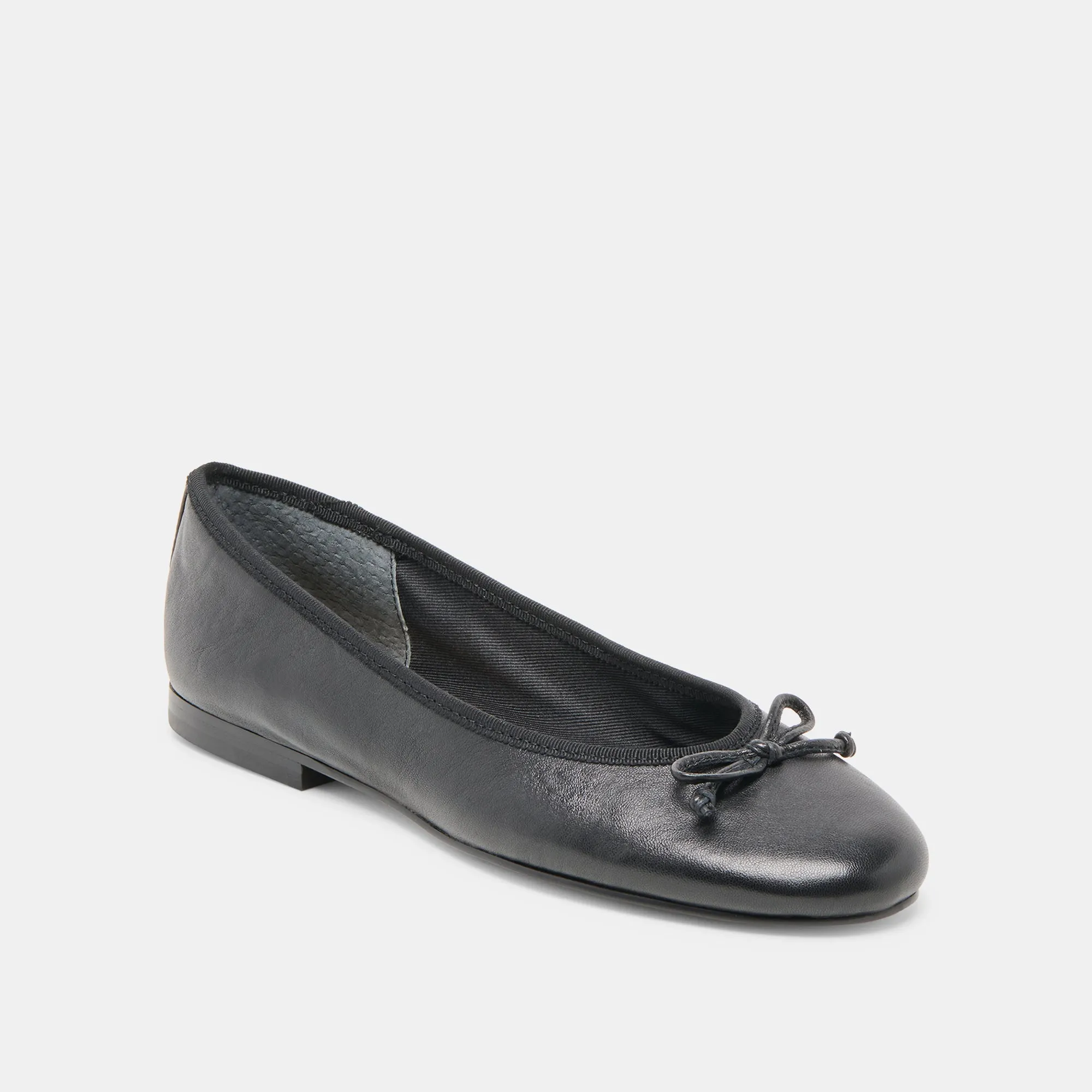 RITLA BALLET FLATS BLACK LEATHER Look Point Comfort Inserts