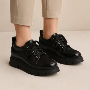 ALFIE & EVIE BINDI BLACK PATENT Smooth ride
