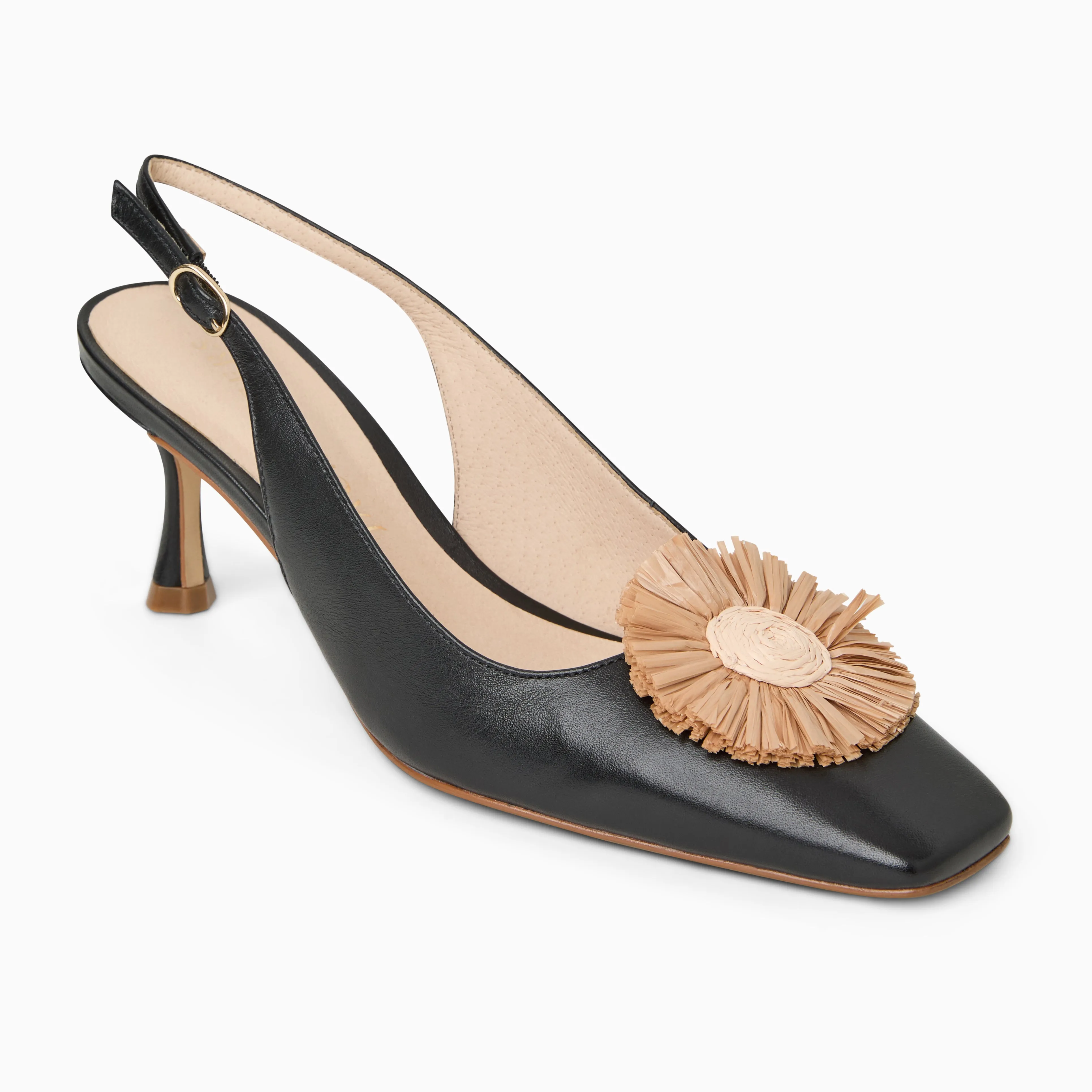 Brynn Sling Back Kitten Heel Runway Glow Old School
