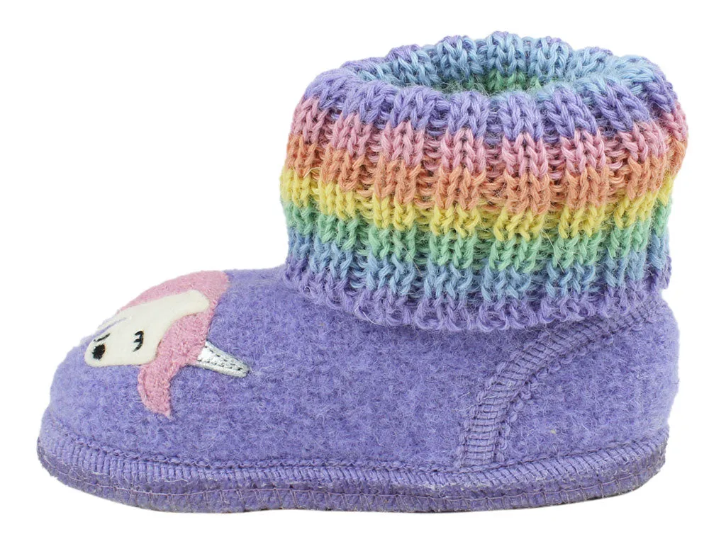 Haflinger Children's slippers Fairy Tale Orchid Height Plus