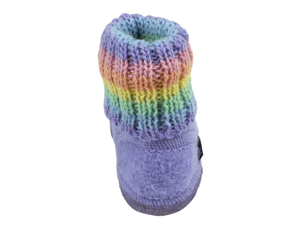 Sea Breeze Haflinger Children's slippers Fairy Tale Orchid