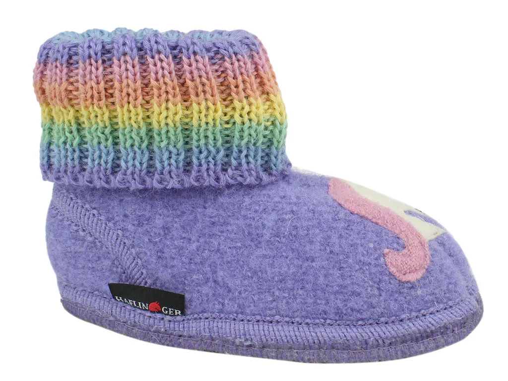 Haflinger Children's slippers Fairy Tale Orchid Fast Run Snow Ride