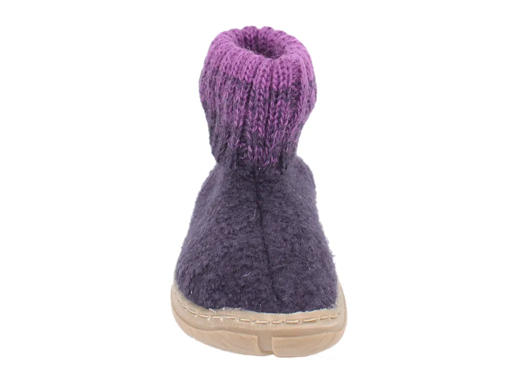 Haflinger Children's slippers Yuki Lavender Pearl Shine Royal Mood