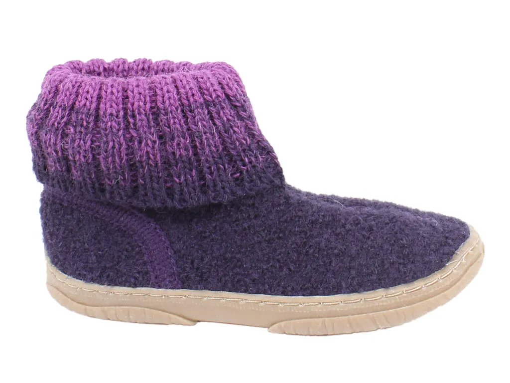 Haflinger Children's slippers Yuki Lavender Flexible Upper