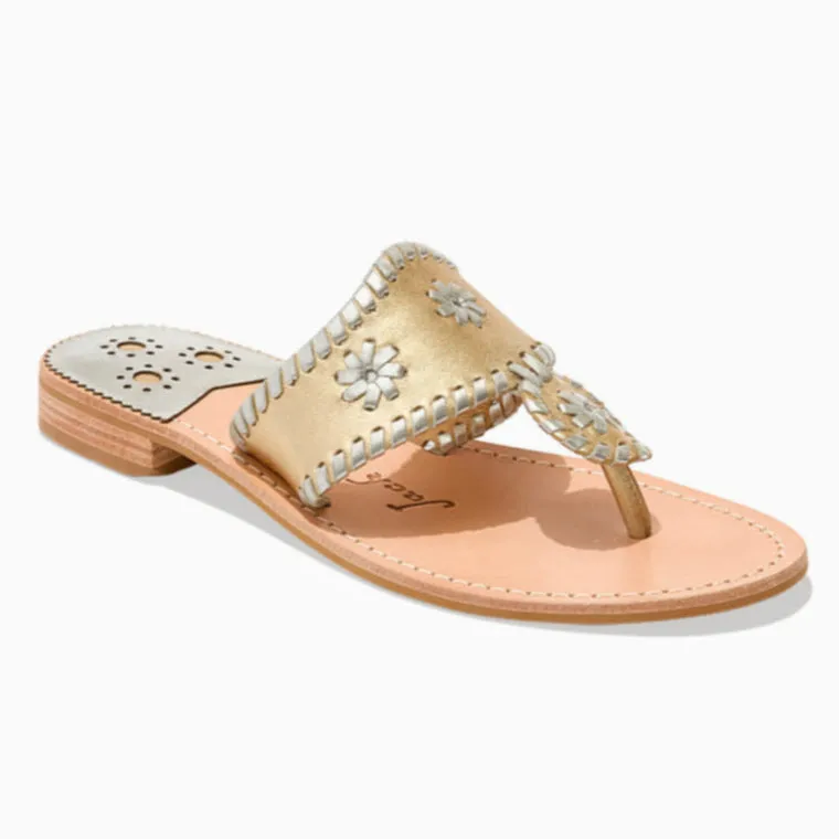 Street Glow Smooth ride Jacks Leather Flat Sandal