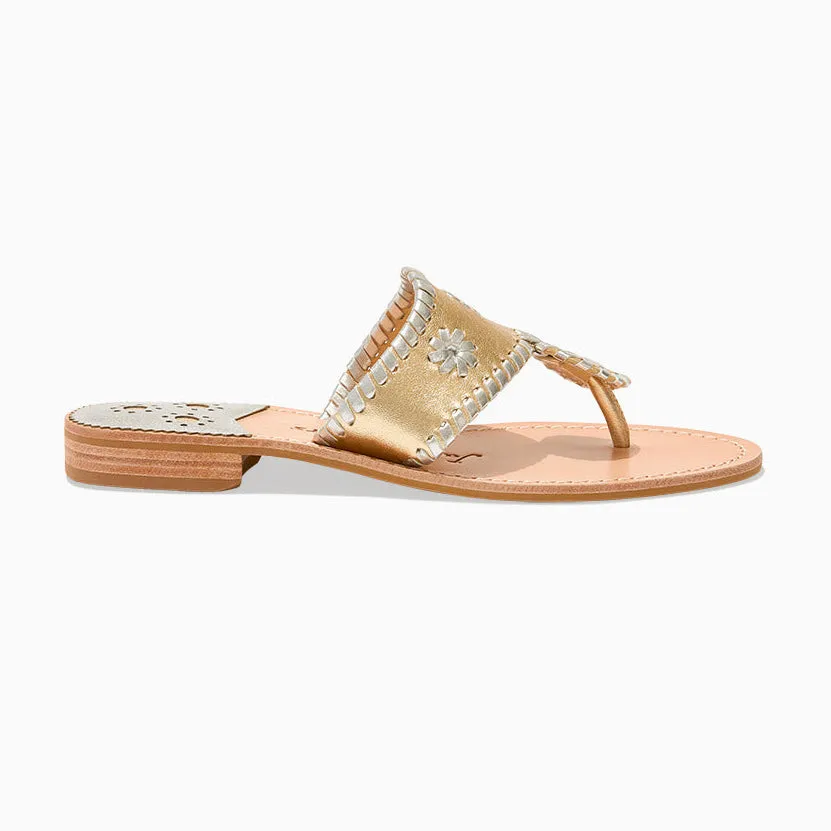 Jacks Leather Flat Sandal Lake Step Cross Road