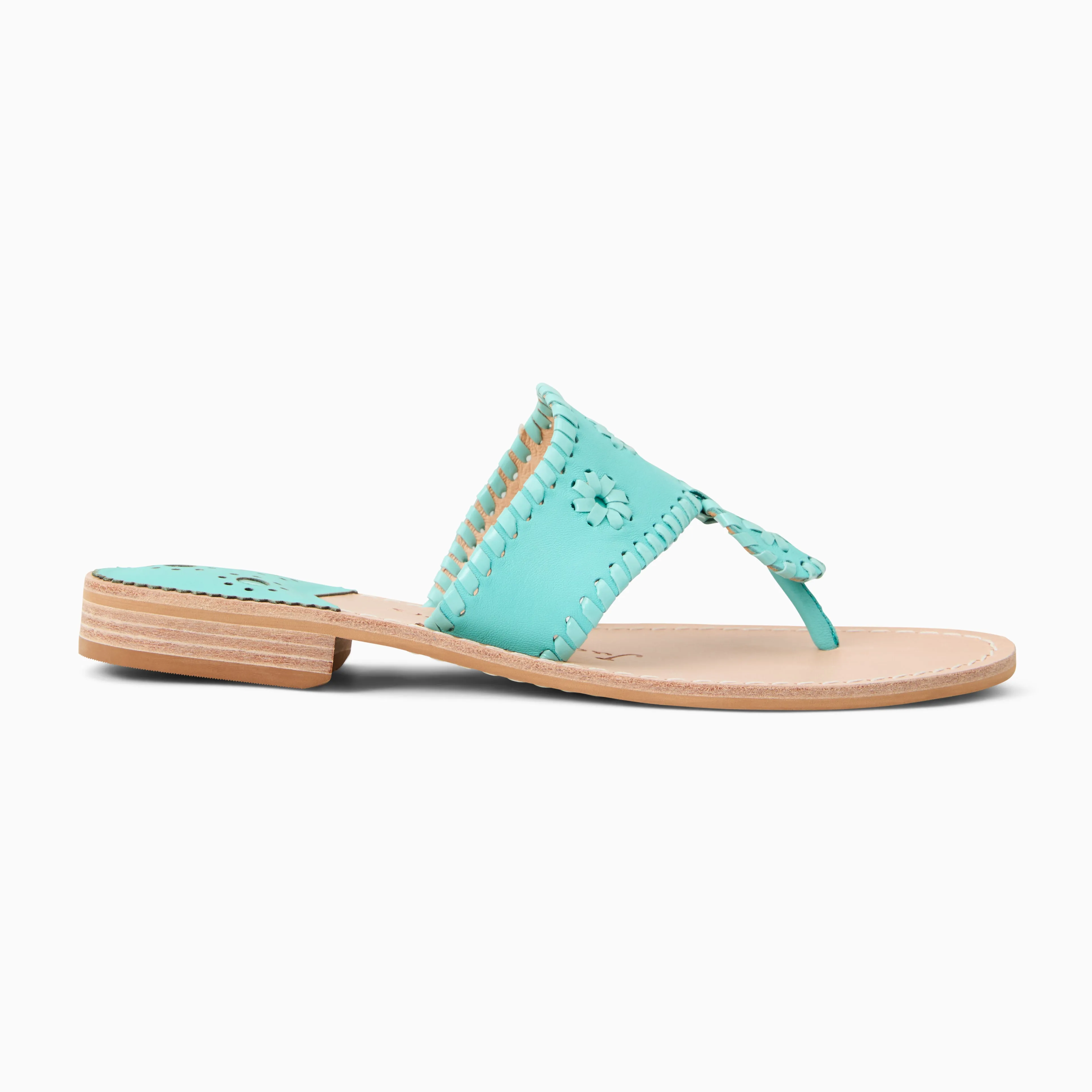Rain Guard Removable insole Jacks Leather Flat Sandal
