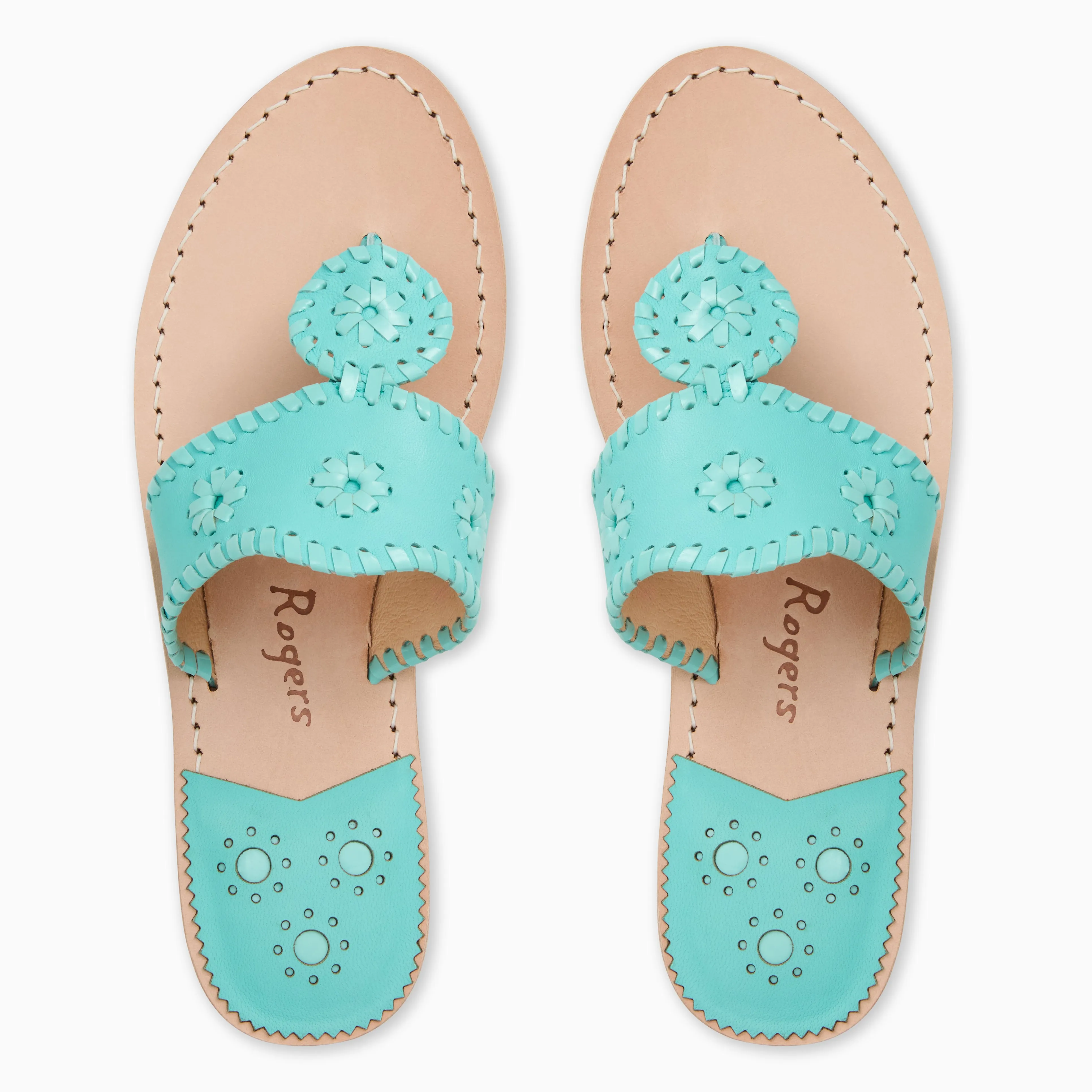 Deep Grip Jacks Leather Flat Sandal