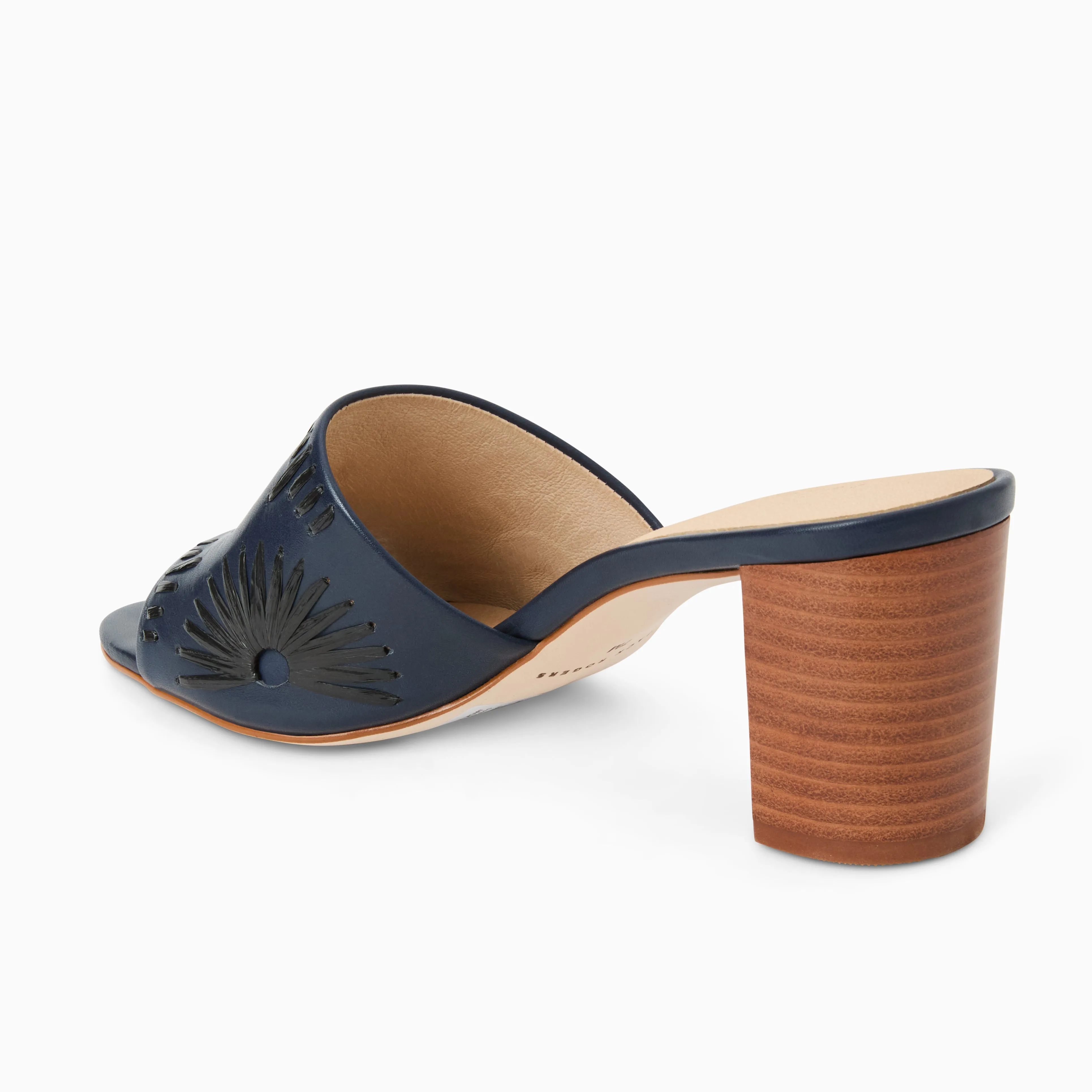 Susie Leather Sandal Heel Cotton Touch Soft Lining