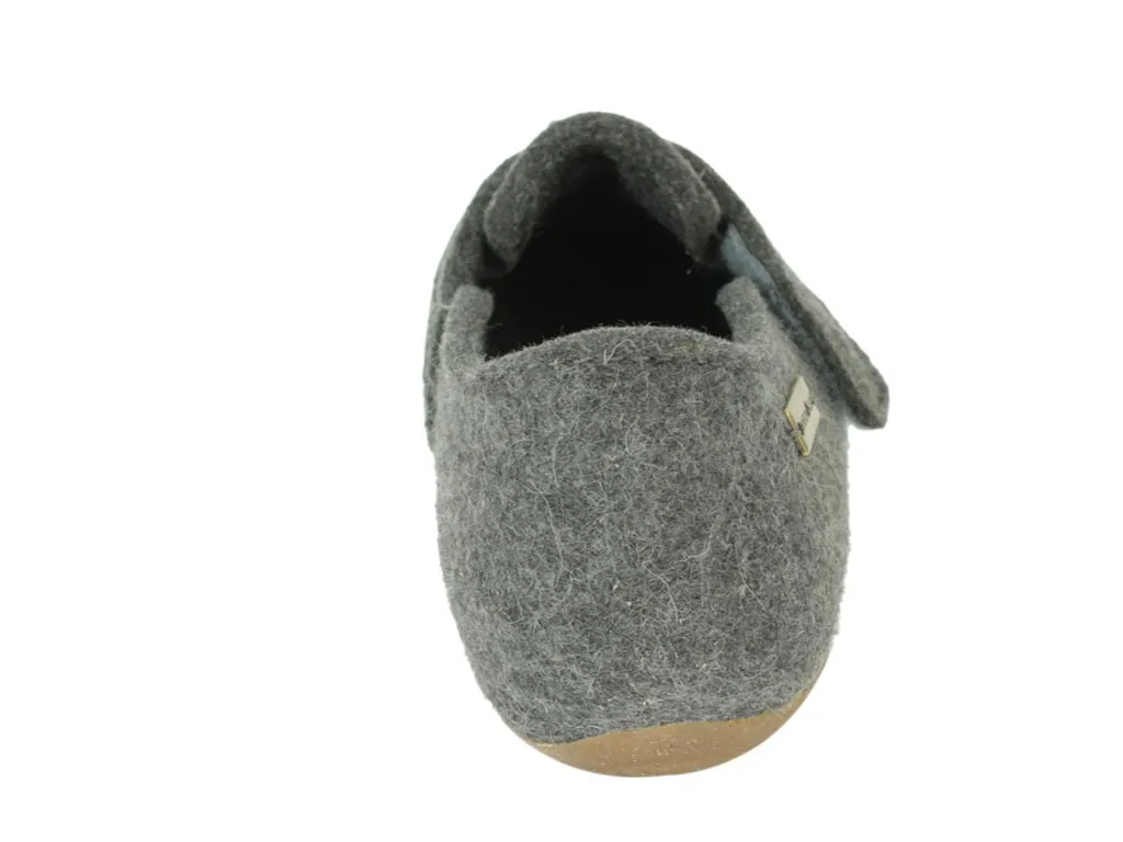 Quick Travel Fit Sustainable Material Haflinger Slippers Everest Focus Anthracite