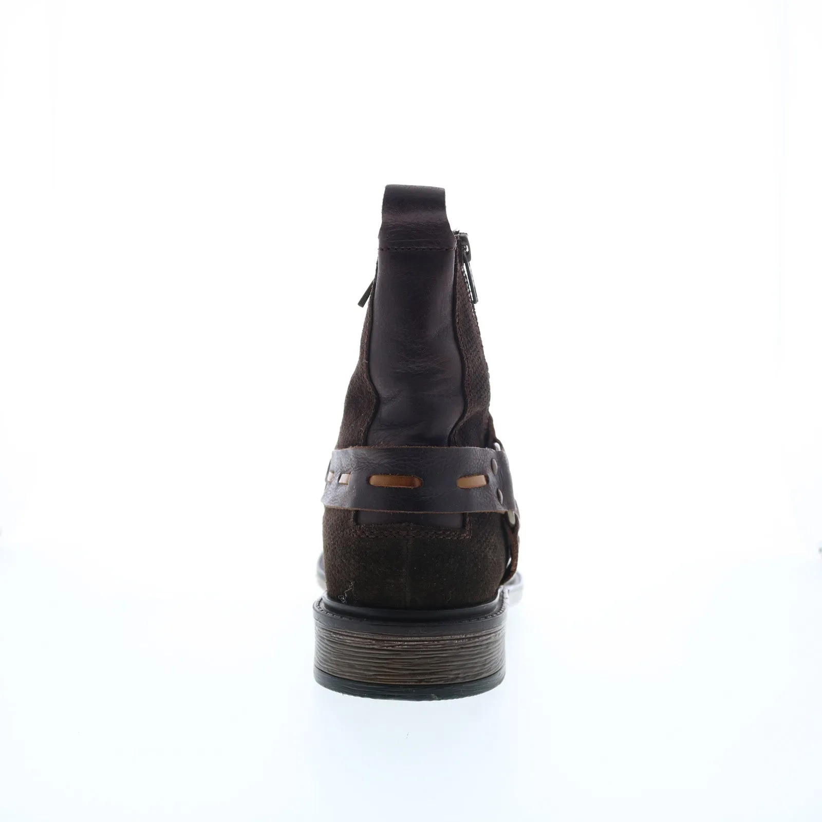 Testosterone Hammer Down T91610 Mens Brown Leather Zipper Casual Dress Boots natural materials