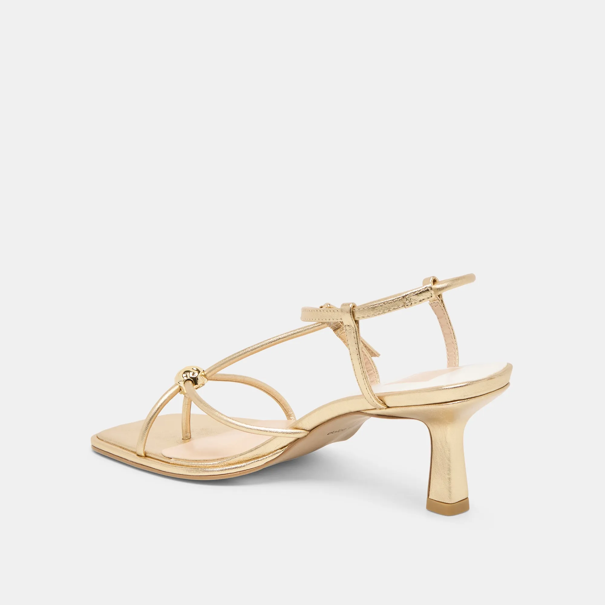 Fashion Heels for Fall MYLEE HEELS GOLD DISTRESSED LEATHER