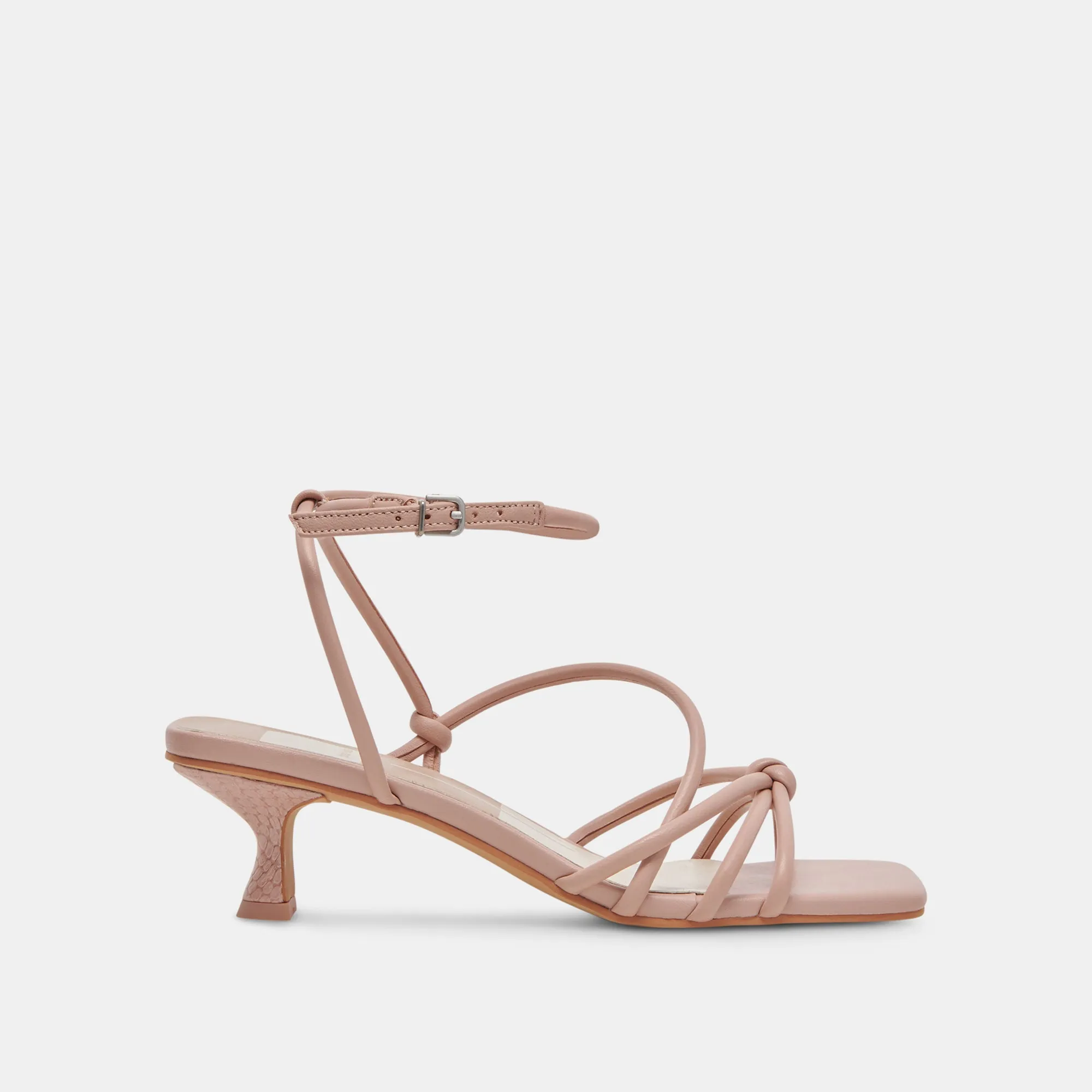 Anytime Fit BEV HEELS ROSE LEATHER