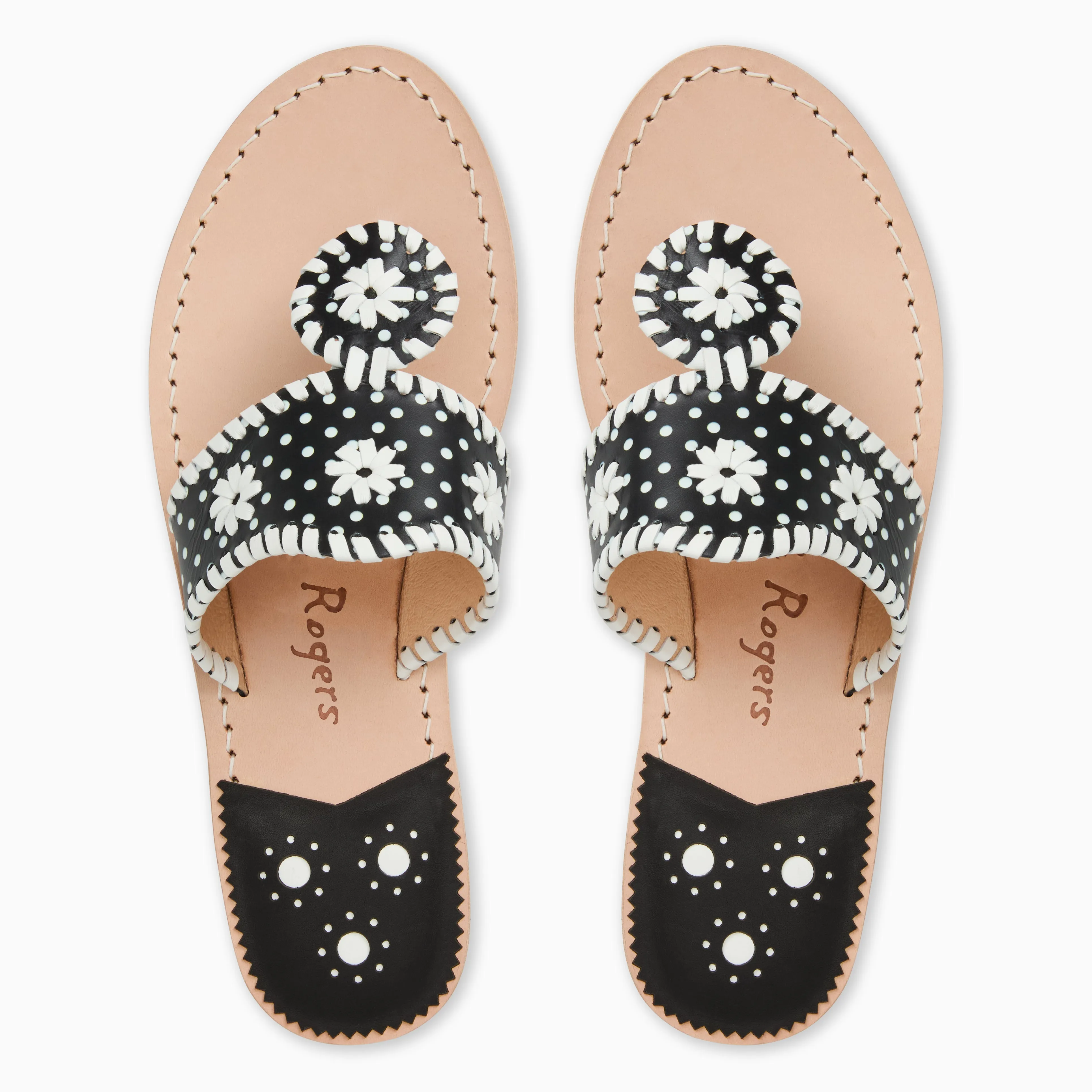Jacks Leather Flat Sandal Fitness Vibe Wet Land