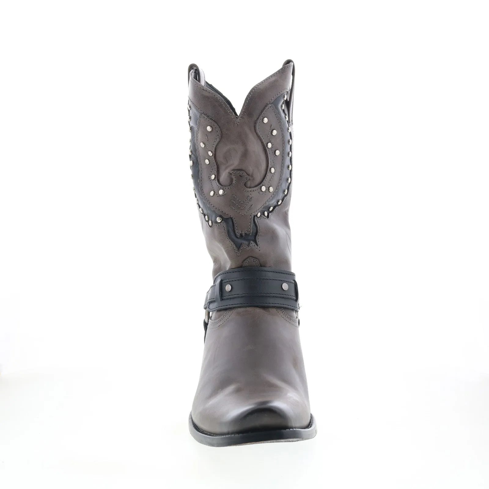 Dingo War Eagle Studded Square Toe Boot DI-851 Mens Gray Western Boots Handmade Craft