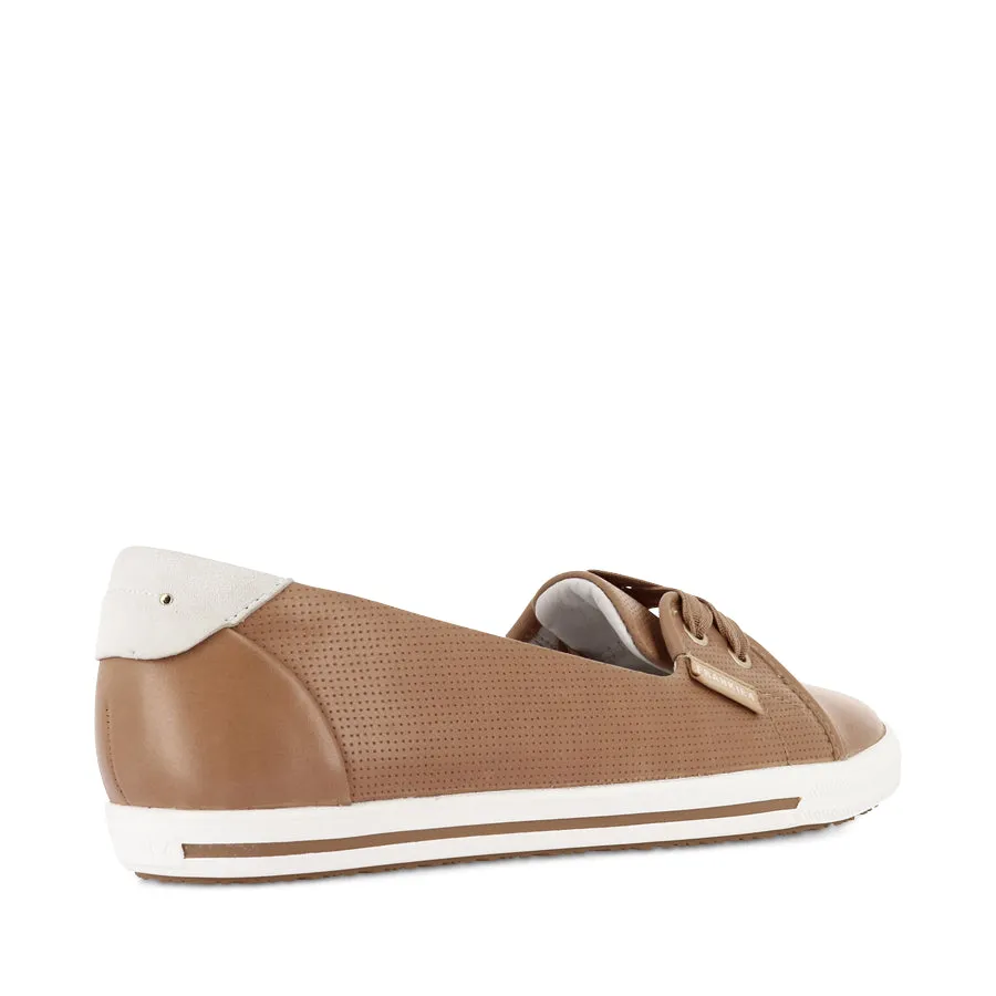 fun Plain HANNAH III - CAMEL PUNCHED LEATHER