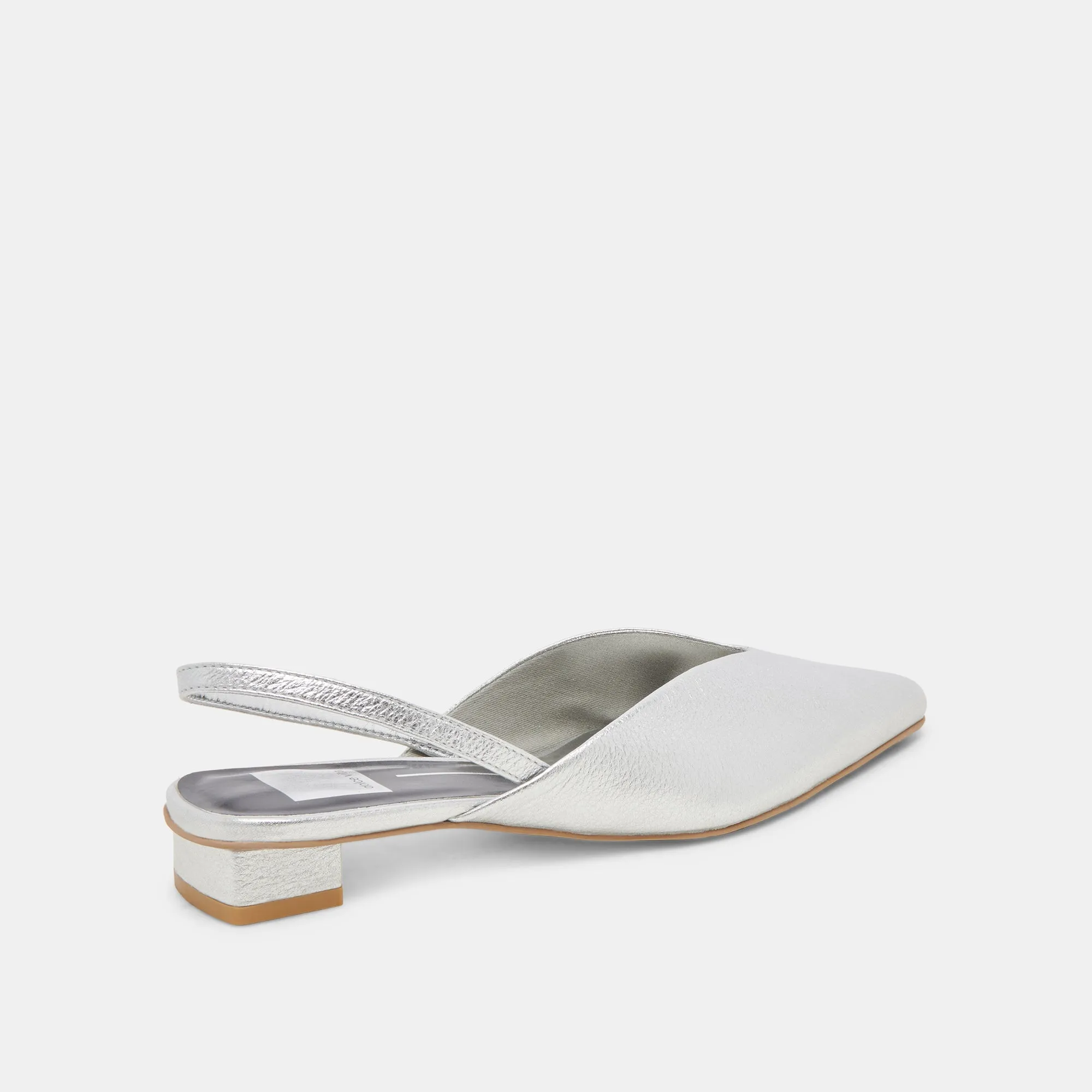 Quick Flex Week Easy BYANCA FLATS SILVER DISTRESSED LEATHER