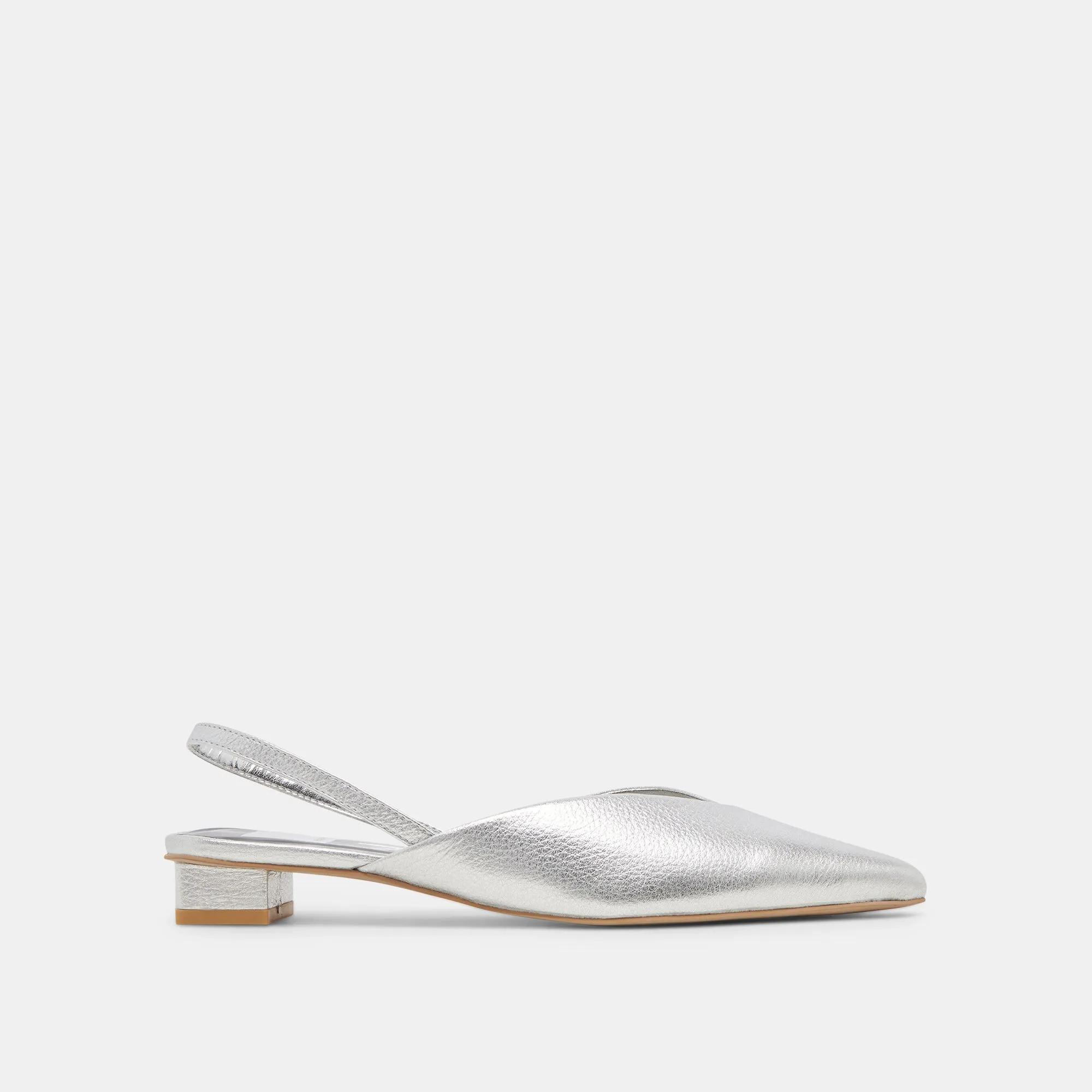 BYANCA FLATS SILVER DISTRESSED LEATHER Calm Mood