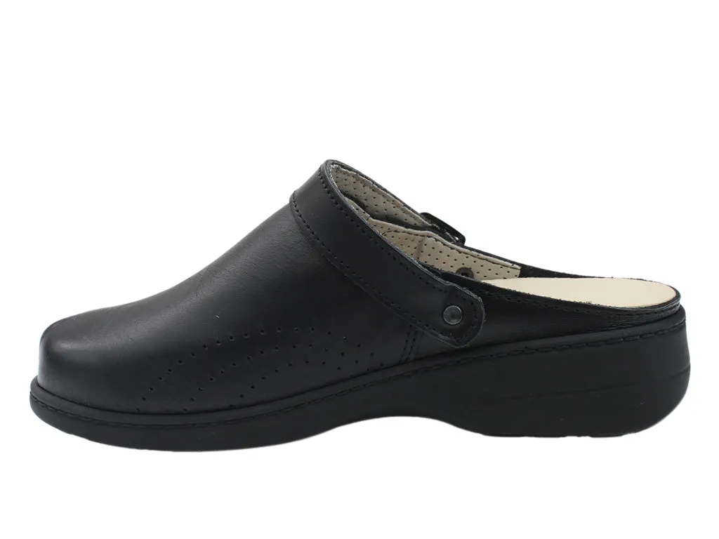 OmaKing Loosu Classic leather clogs Black Minimal Cool Urban Fresh