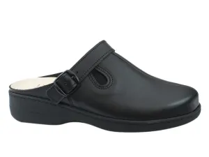 Ribbon Tie OmaKing Loosu Classic leather clogs Black