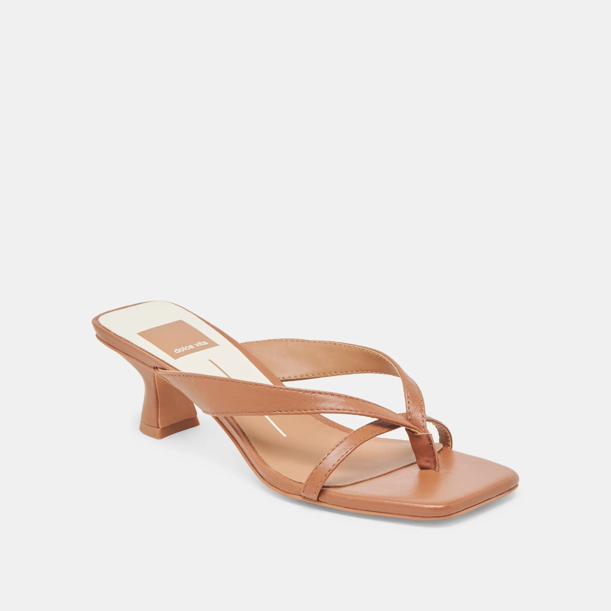 BREVEL WIDE HEELS SADDLE LEATHER Simple Step