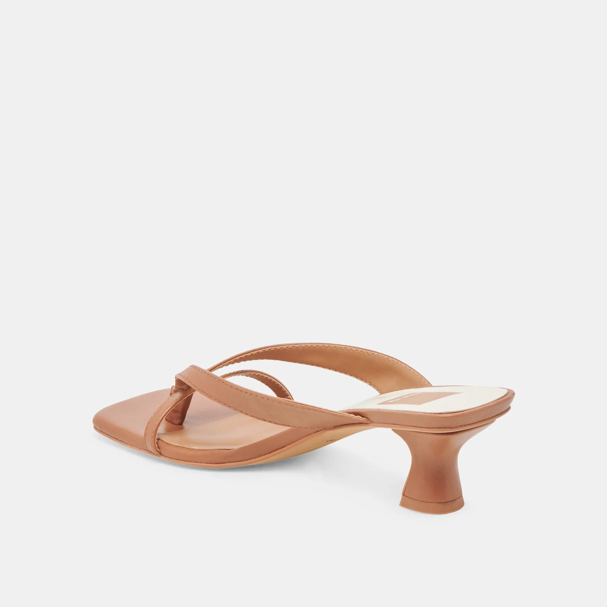 Dressy Stilettos Smooth Soles BREVEL WIDE HEELS SADDLE LEATHER
