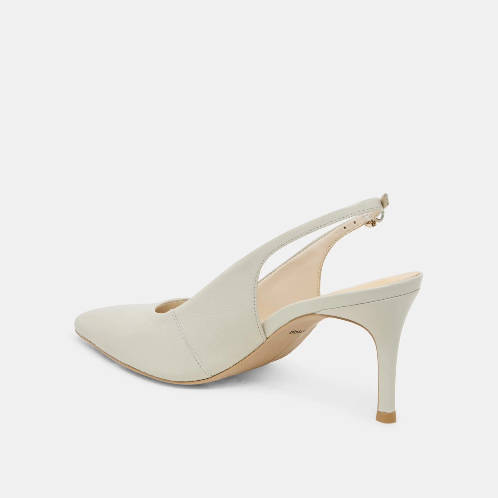 ELASI HEELS LIGHT SAGE LEATHER Leather Upper