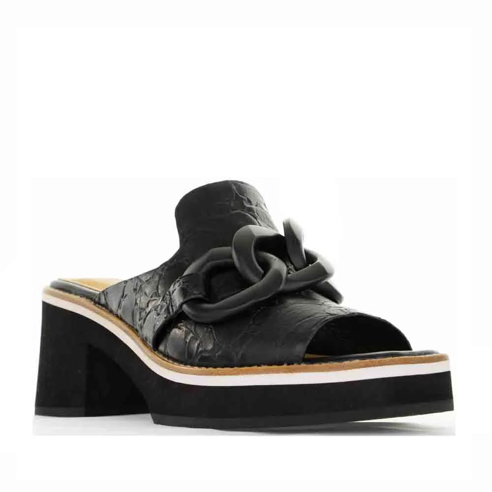 TAMARA LONDON BALMY BLACK Chunky Heels