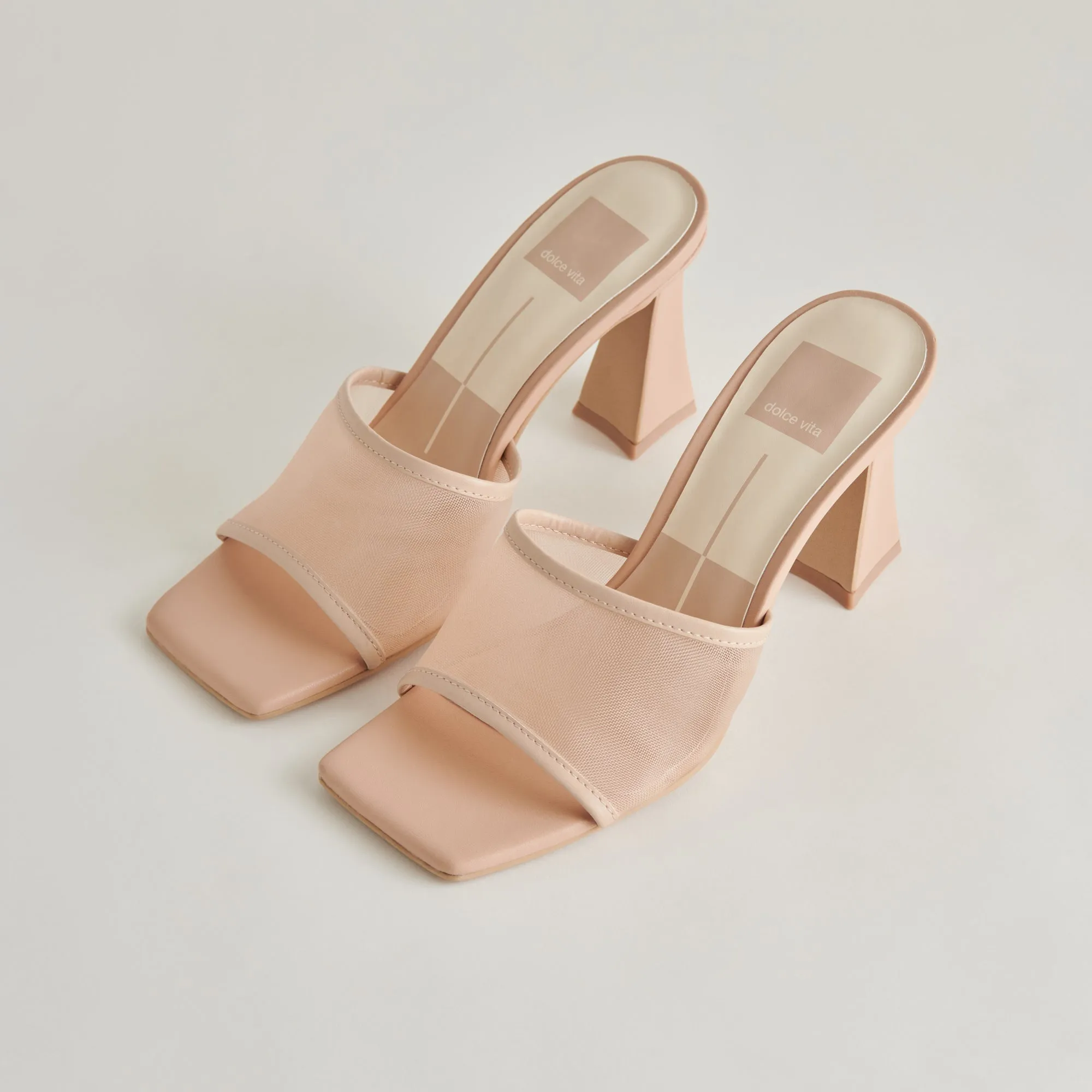 NARDA HEELS BLUSH MESH Non Marking Flexible Soles