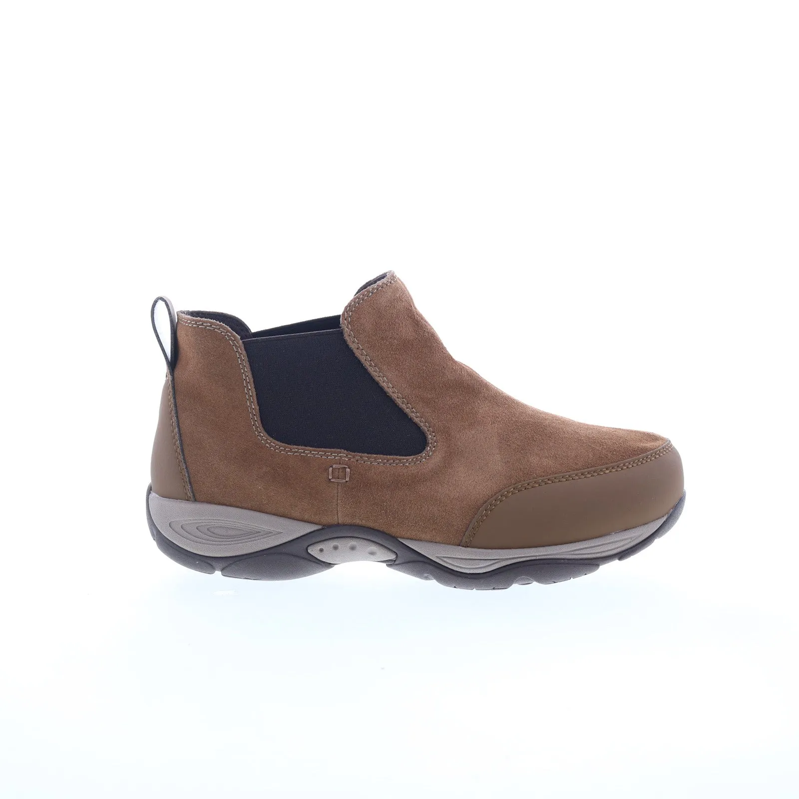 Casual Elegance Easy Spirit Exceed SEEXCEED Womens Brown Suede Slip On Chelsea Boots