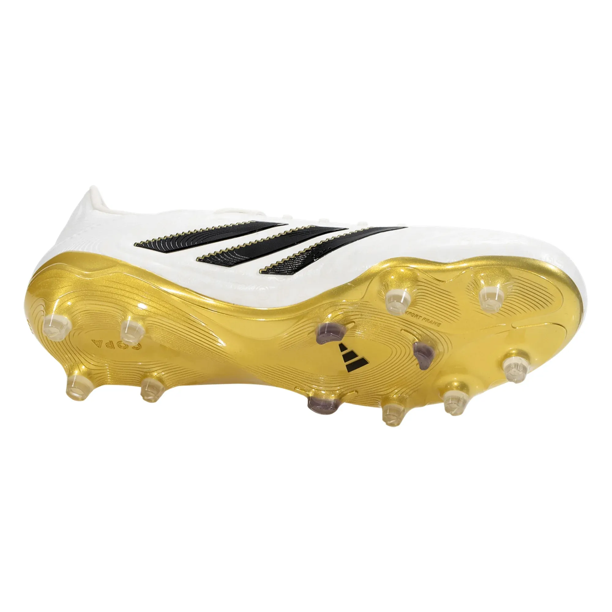 adidas Copa Pure III Elite Firm Ground Soccer Cleats (Zero Metallic/Black/Gold Metallic) Metal Tips Air Control