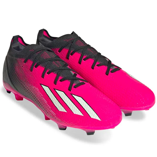 adidas X Speedportal.2 Firm Ground Soccer Cleats (Team Shock Pink/Black) Warm Up Kick Motion