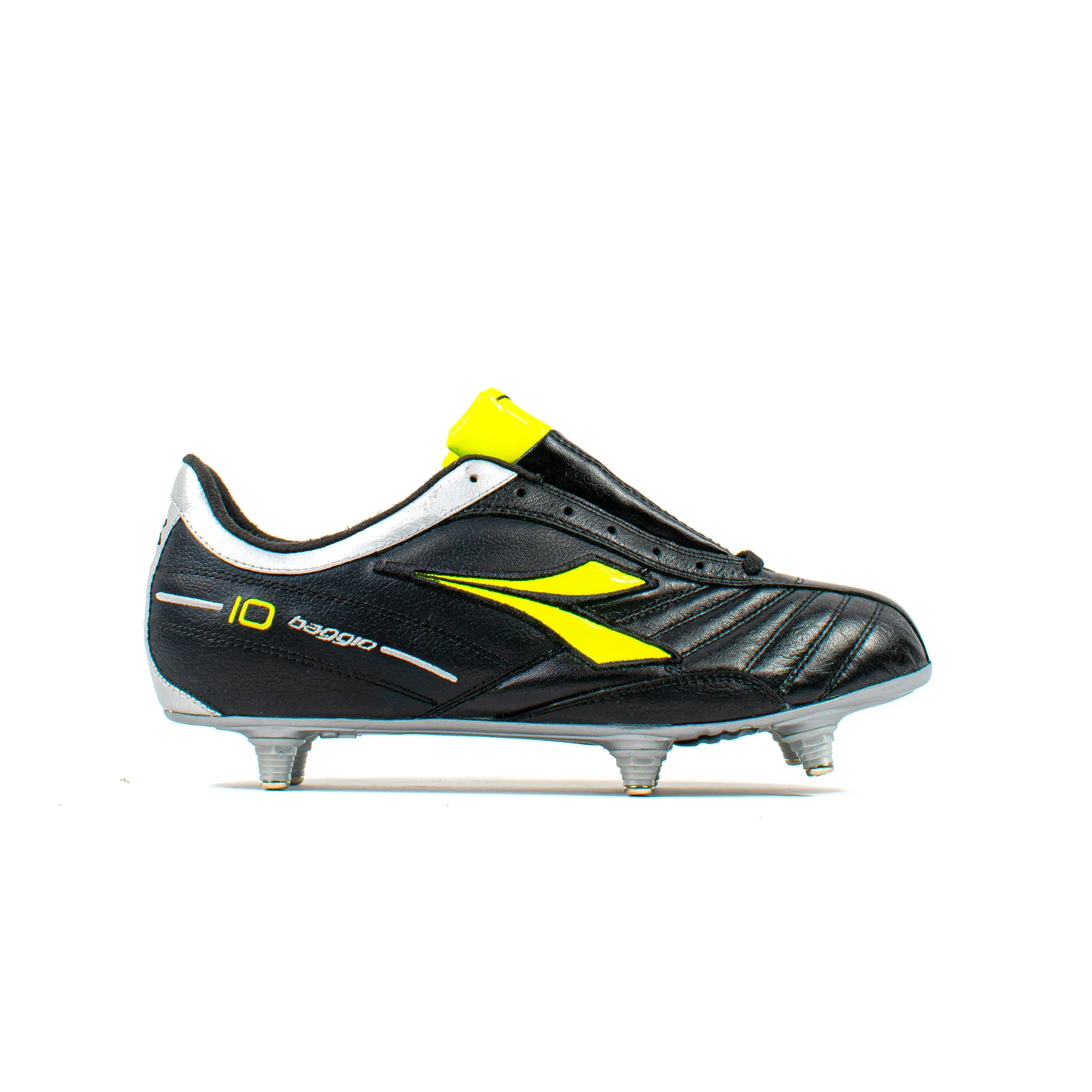 Diadora Roberto Baggio Classic Black Volt SG foot function synthetic - type