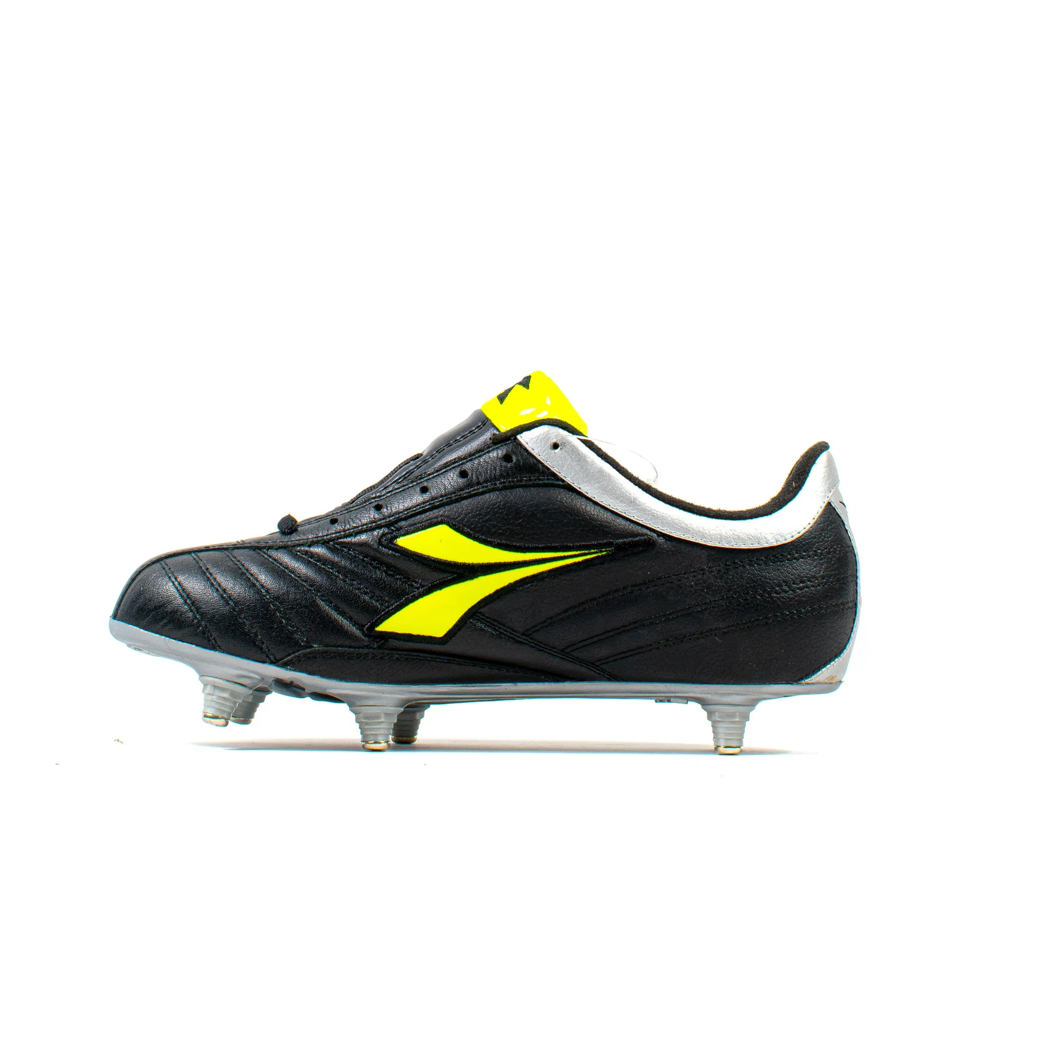 Diadora Roberto Baggio Classic Black Volt SG men's small
