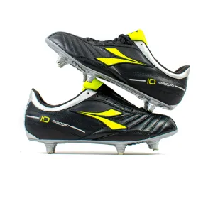 hook - and - loop closure Posture correction Diadora Roberto Baggio Classic Black Volt SG