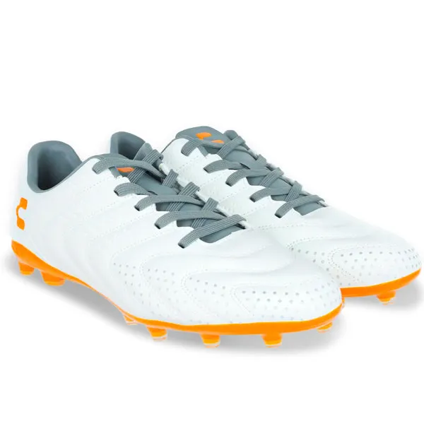 Charly Encore Firm Ground Soccer Cleats (White/Orange) Inner Padding Training Tools