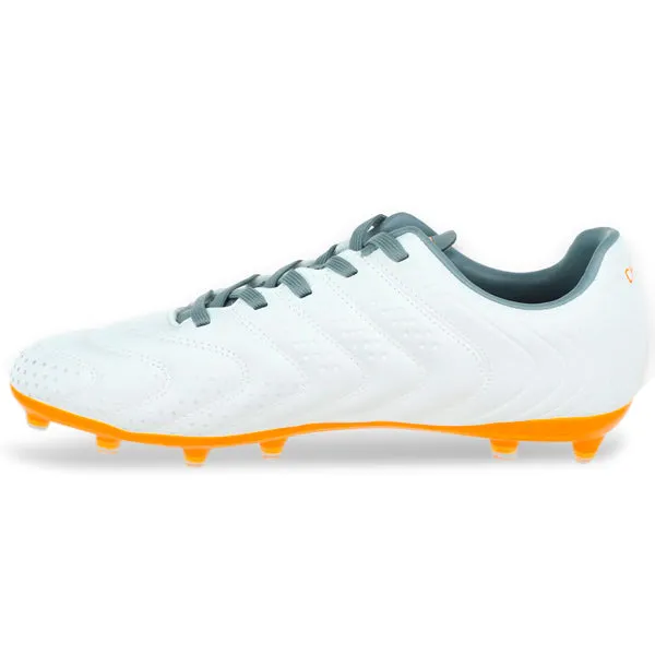 Charly Encore Firm Ground Soccer Cleats (White/Orange) Soft ground Cool Mesh