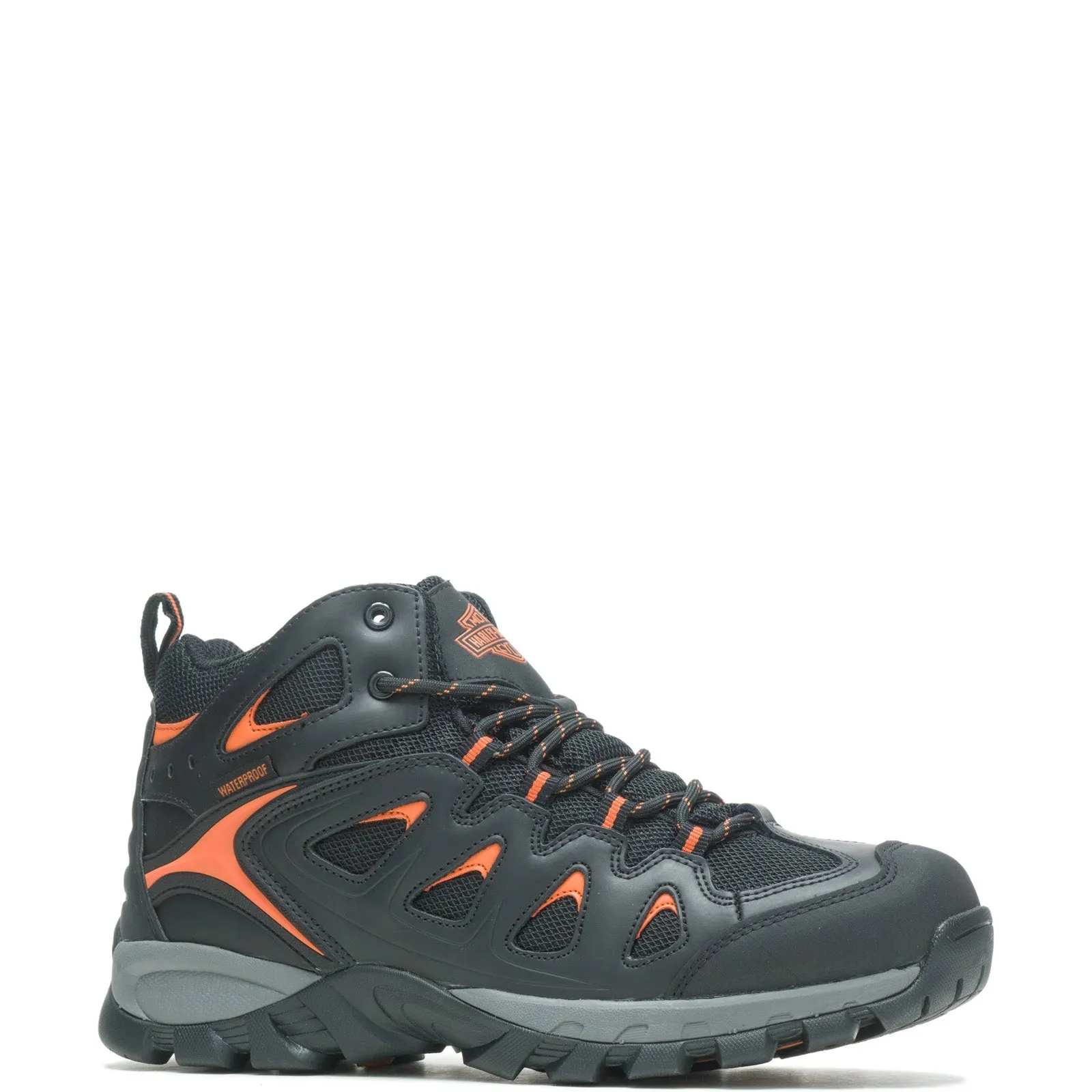 Harley-Davidson Woodridge 6" Hiker D93328 Mens Black Casual Dress Boots Tough Weather Ankle Lock