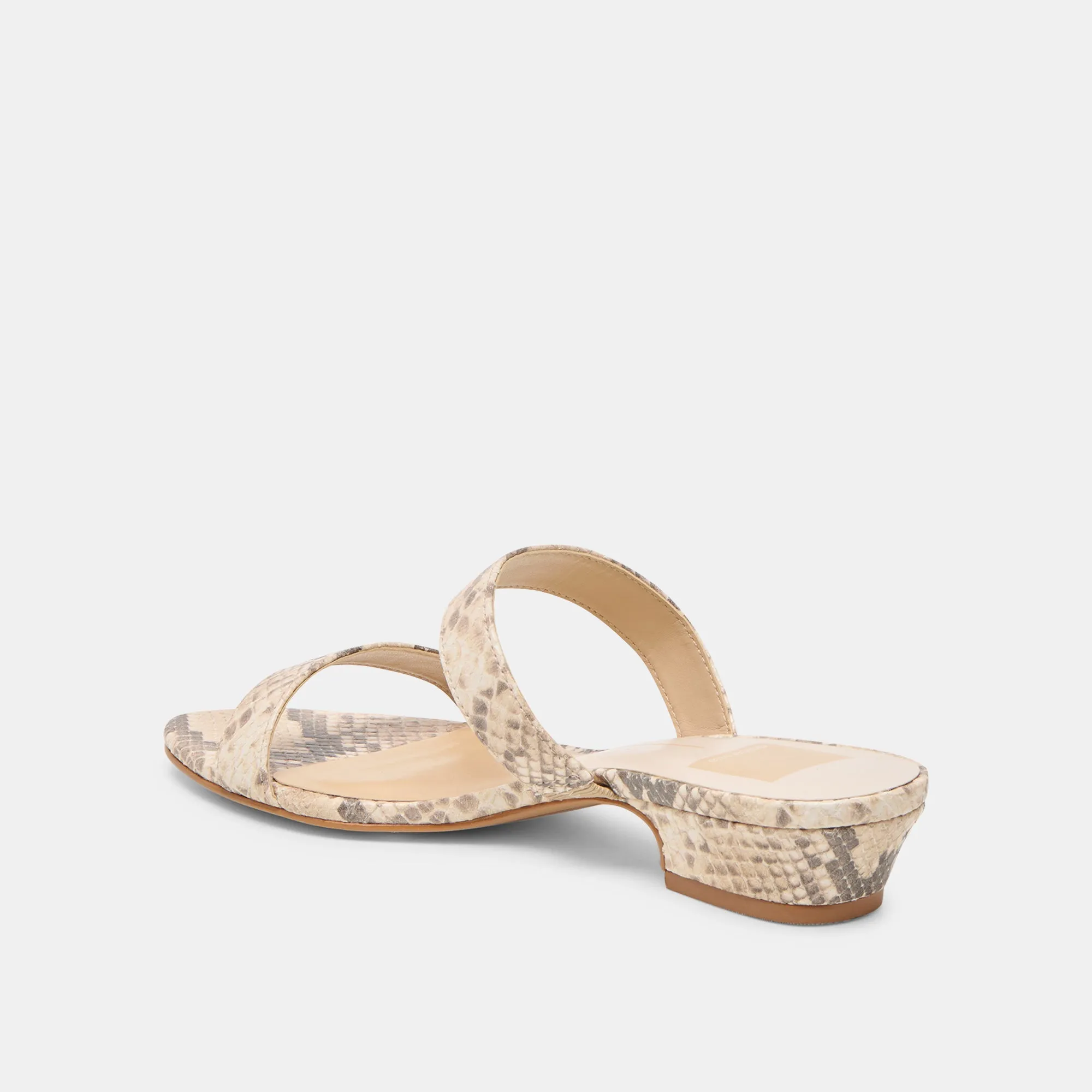 Glitter Heeled Boots KAMILE SANDALS NATURAL SNAKE EMBOSSED LEATHER