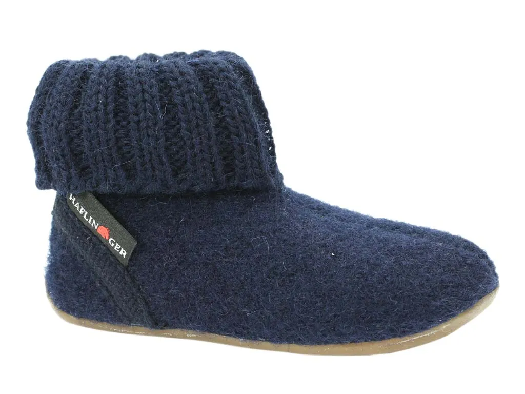 Good Traction Work Life Haflinger Children's slippers Karlo Navy