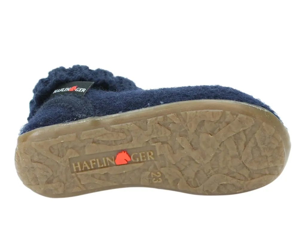 Haflinger Children's slippers Karlo Navy Shock Absorbing Versatile