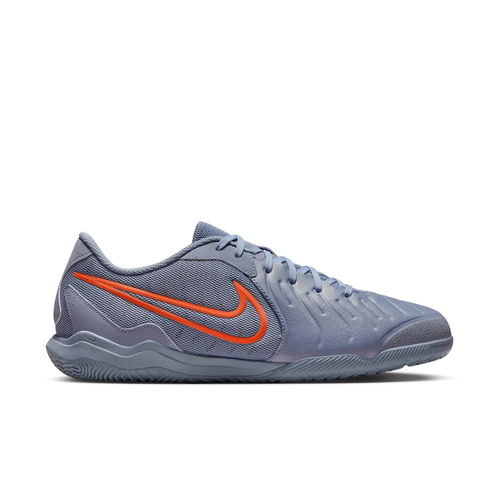 Nike Tiempo Legend 10 Academy IC Indoor Football Shoes (Blue Eclipse/Black) Slip Safe Durable outsole