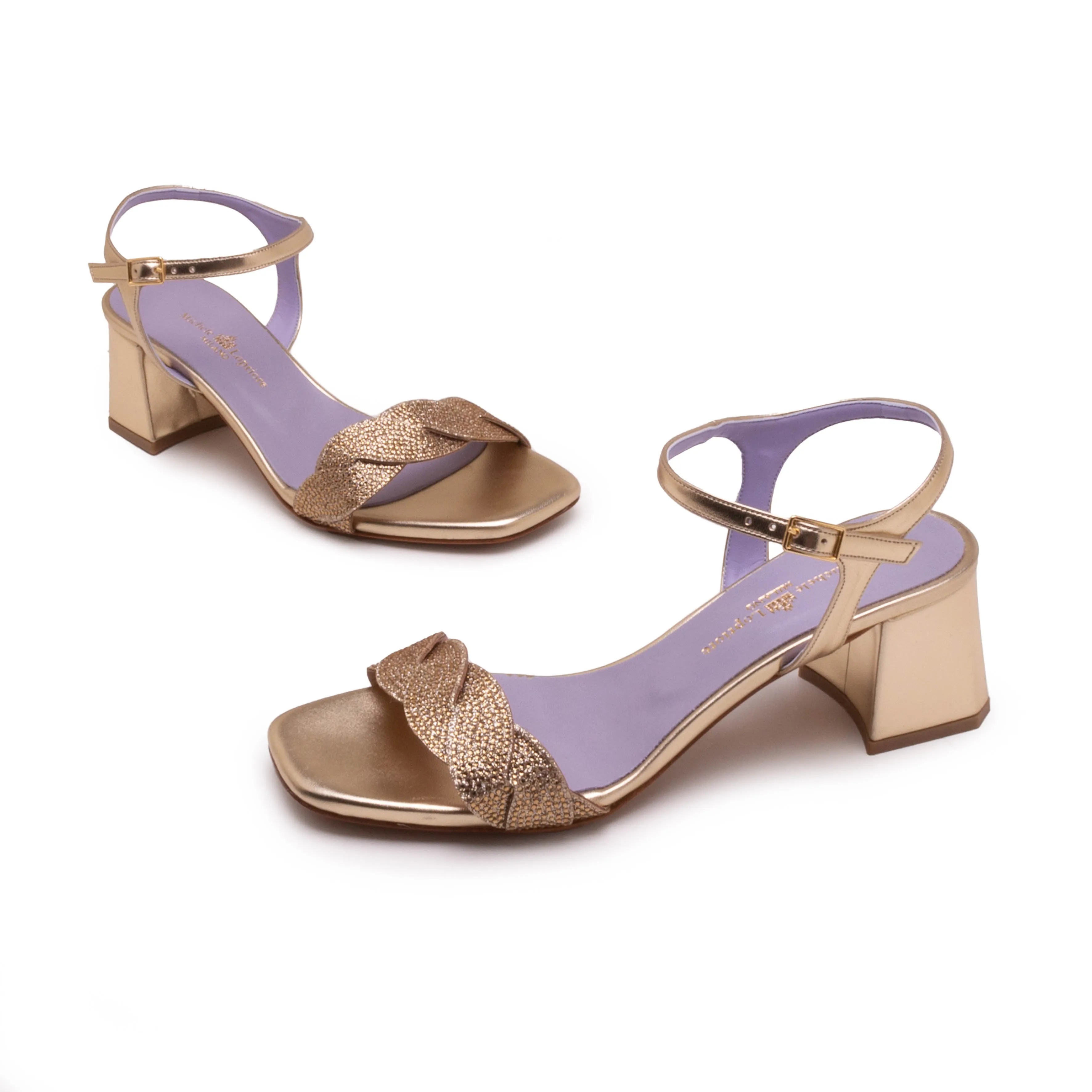 Decorative High Heels Cushioned heel SUSAN BRIDAL SANDAL