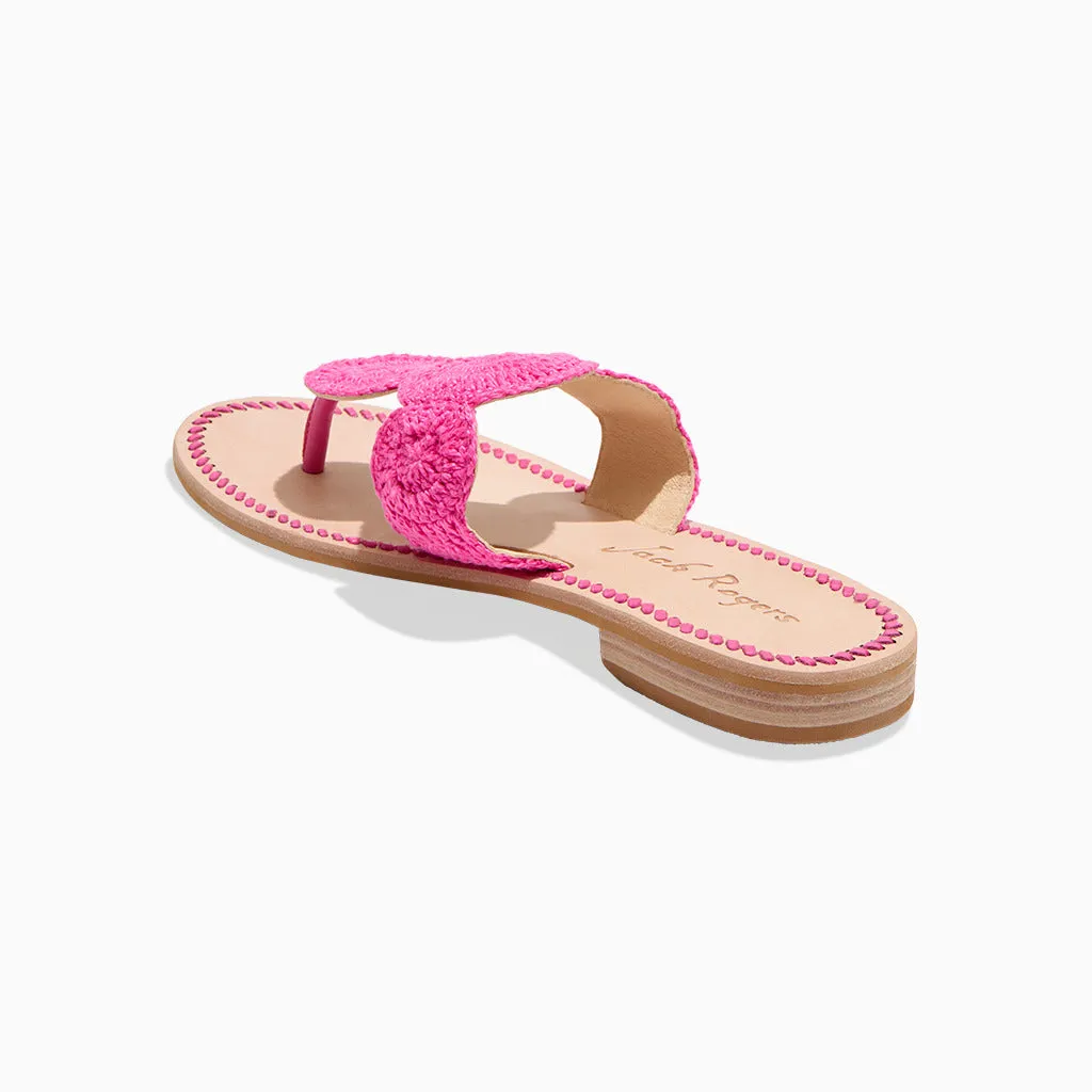 Firm Edge Buckle Fit Jacks Crochet Sandal