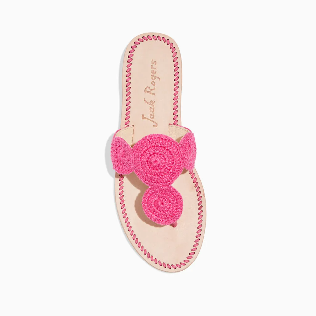 Jacks Crochet Sandal Sky Light