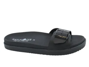 Size 38/UK5 only - Haflinger Sandals Corfu Black Vegan Teen Fun