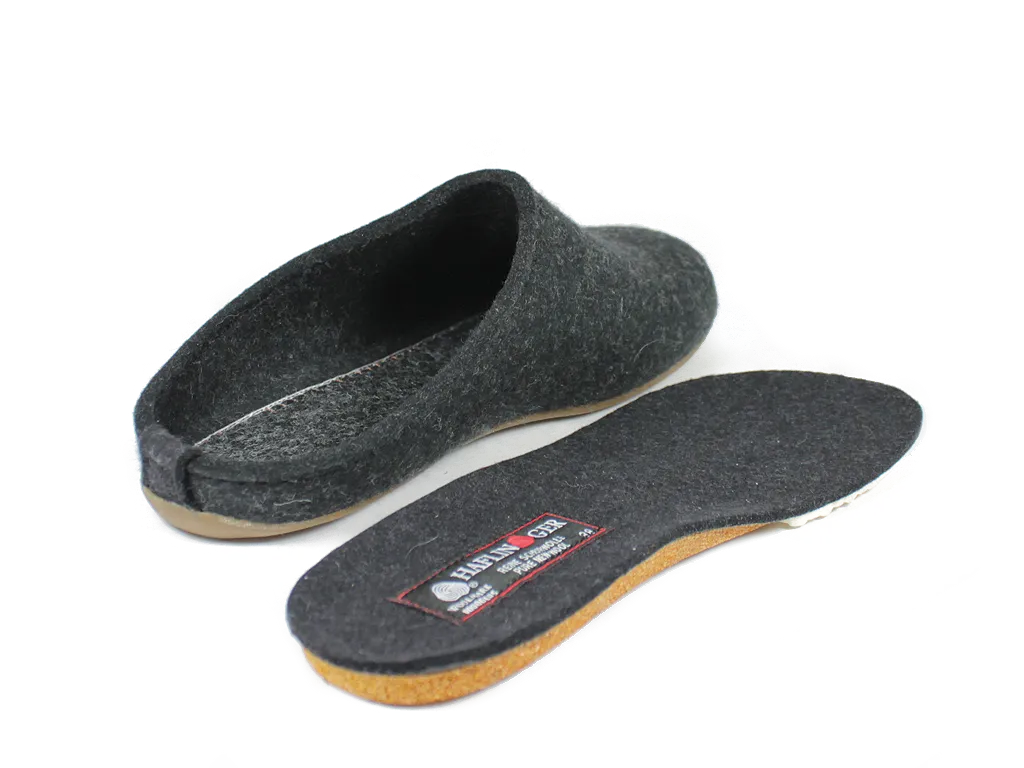 Comfort Sandal Shoes Strong Outsole Haflinger Slippers Everest Fundus Graphite