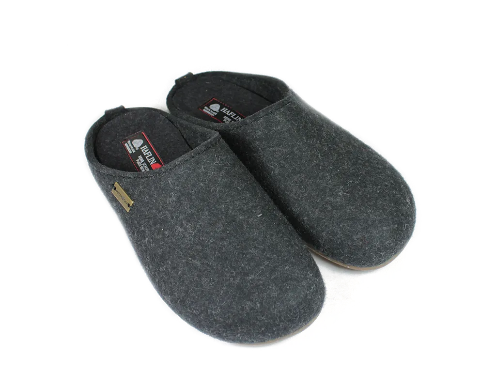 Haflinger Slippers Everest Fundus Graphite Water-Friendly Flexible Use