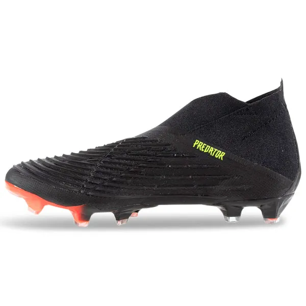 adidas Predator Edge  Firm Ground Soccer Cleats (Core Black/Team Solar Yellow) Fast Turns Defensive Play