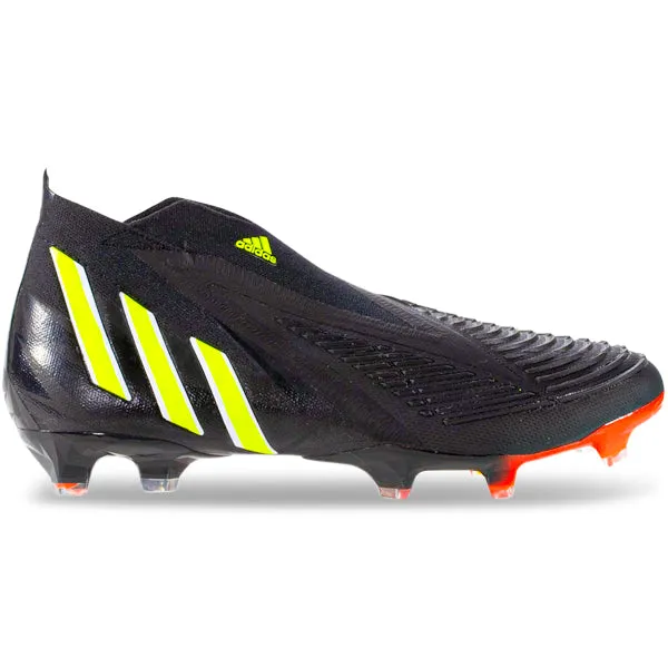Acceleration Boost Endurance Play adidas Predator Edge  Firm Ground Soccer Cleats (Core Black/Team Solar Yellow)